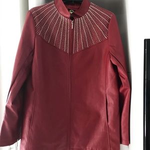 Faux jacket new size medium  $75.00